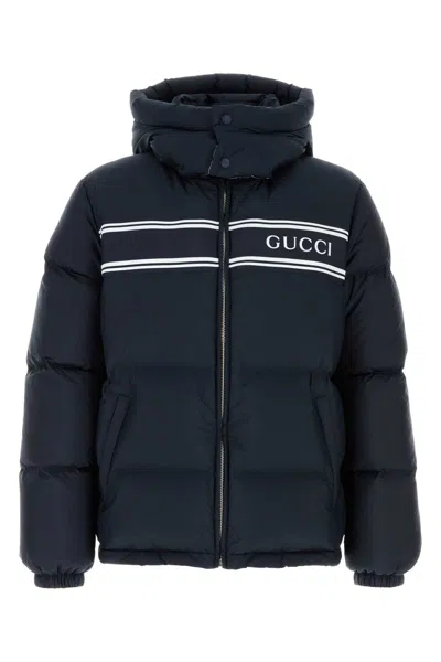 Gucci Navy Blue Polyester Down Jacket