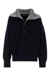 Gucci Navy Blue Stretch Cotton Blend Polo Shirt