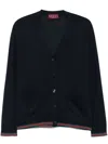Gucci Women Long Sleeve V-neck Cardigan In Black