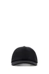 Gucci Wool Baseball Cap Featuring A Curved Brim In Black