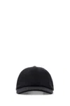 Gucci Wool Baseball Cap Featuring A Curved Brim In Black