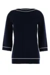Gucci Oversize Wool Sweater With Contrast Trim And Button Detail