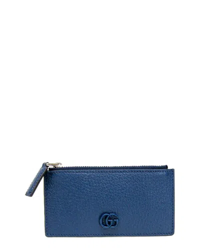 Gucci Navy Leather Coin Purse (authentic Pre-loved)