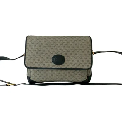 Pre-owned Gucci Navy Leather Pvc Pochette Shoulder Bag ()