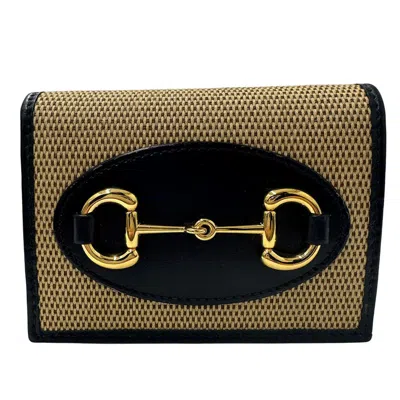 Pre-owned Gucci Navy Leather Wallet (bi-fold) () In Blue