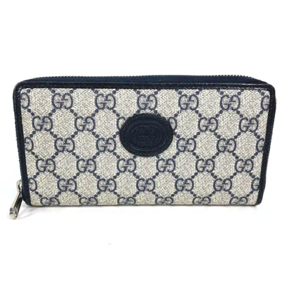 Pre-owned Gucci Navy Other Long Wallet (bi-fold) ()