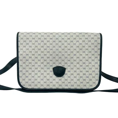 Pre-owned Gucci Navy Pvc Leather Pochette Shoulder Bag () In Blue