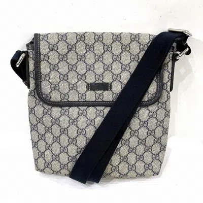 Pre-owned Gucci Navy Pvc Shoulder Bag ()