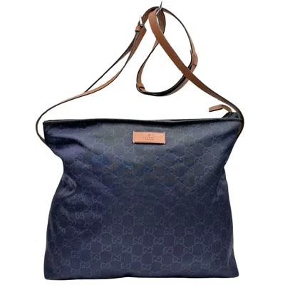Gucci Navy Synthetic Shopper Bag ()