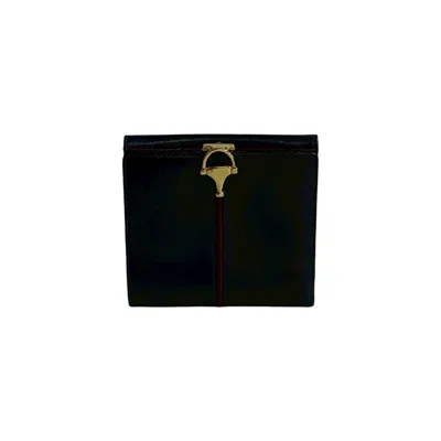 Pre-owned Gucci Navy Wine Leather Wallet (bi-fold) ()
