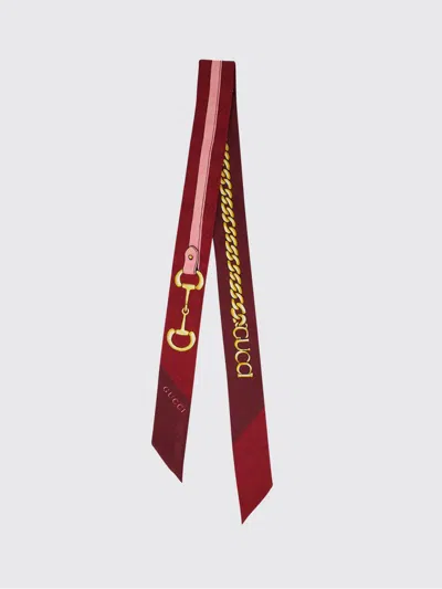Gucci Neck Scarf Woman  In Red