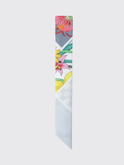 Gucci Neck Scarf Woman Multicolor In Blue