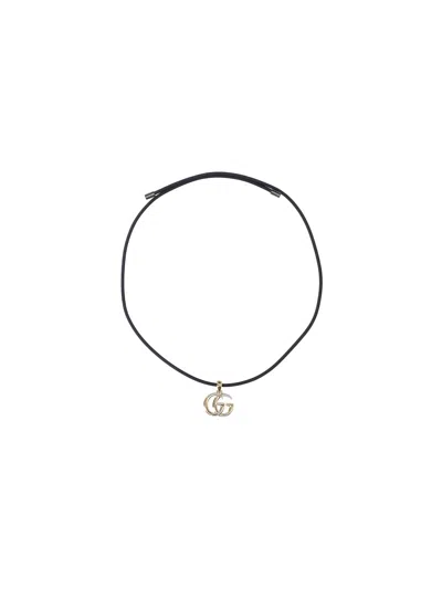 Gucci Necklace "gg Marmont" In Black