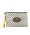 Gucci Neo Vintage Gg Supreme Pouch In White