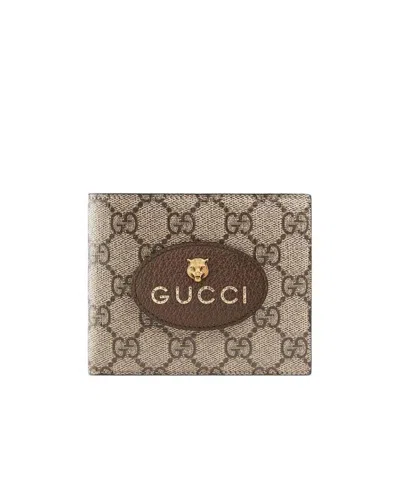 Gucci Neo Vintage Gg Supreme Wallet In Brown
