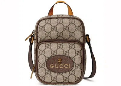 Pre-owned Gucci Neo Vintage Mini Bag In Beige/ebony