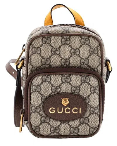 Gucci Neo Vintage Top Handle Crossbody Bag Gg Coated Mini (authentic Pre-  Loved) In Brown