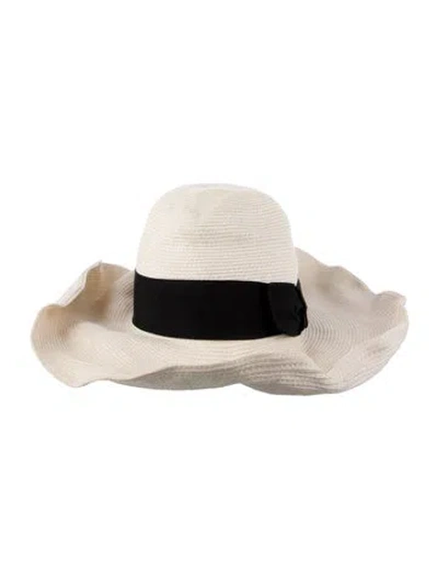 Pre-owned Gucci Neutral And Black Sun Hat