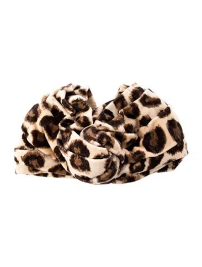 Pre-owned Gucci Neutral And Brown Cotton Hat W/tags
