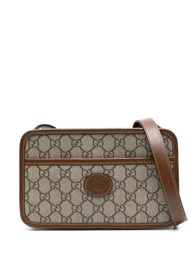 Gucci Neutral Gg Supreme Canvas Mini Bag In Neutrals