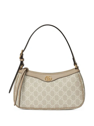 Gucci Neutral Ophidia Gg Small Shoulder Bag In Neutrals