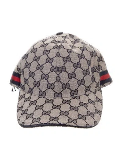 Pre-owned Gucci Neutral Patterned Cap W/tags