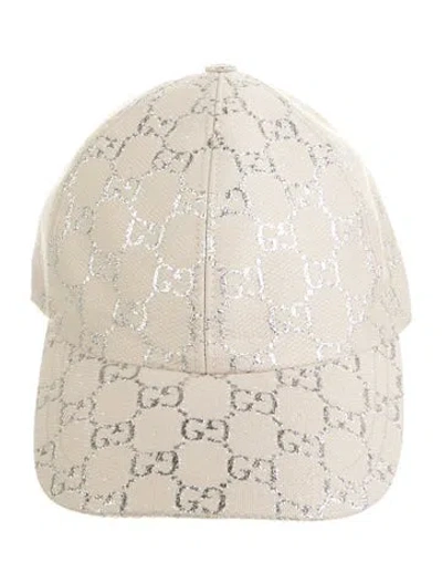 Pre-owned Gucci Neutral Patterned Cap W/tags
