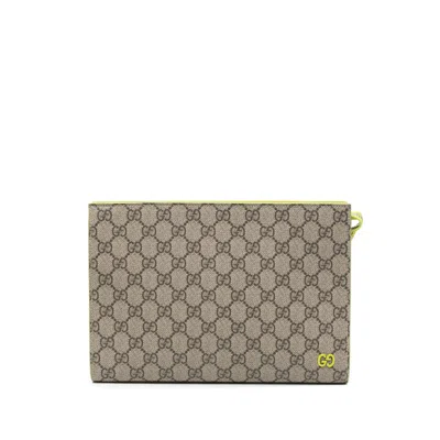 Gucci Neutrals Clutch Bags Men In White
