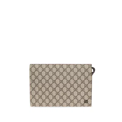 Gucci Neutrals Clutch Bags Men In Multi