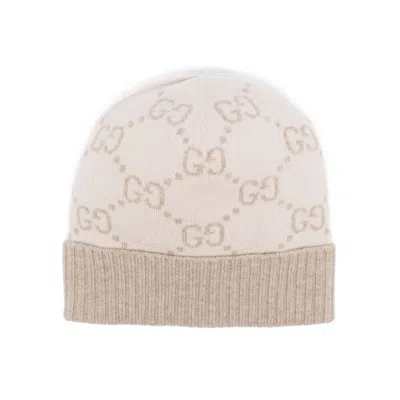 GUCCI GUCCI NEUTRALS HATS MEN