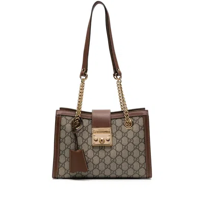 GUCCI GUCCI NEUTRALS SHOULDER BAGS WOMEN