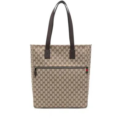 Gucci Neutrals Tote Bags Men In White