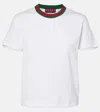 Gucci New 70s Printed Cotton Jersey T-shirt In White