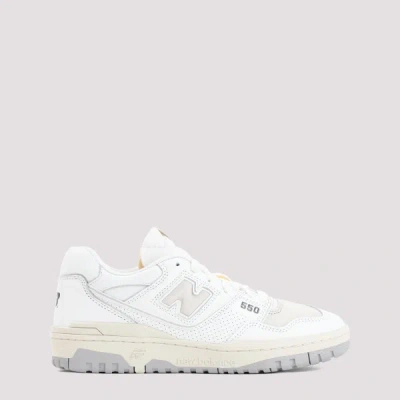 Gucci New Balance 550 Leather Sneakers In Beige Ebony