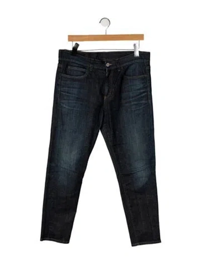 Pre-owned Gucci New Boyfriend Straight Leg Jeans In Blue