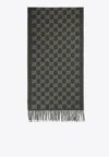 Gucci New Canvy Cashmere Scarf In Green