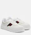 Gucci New Chunky B Leather Sneakers In White