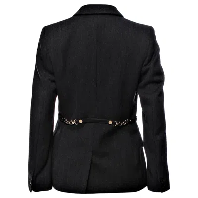 Pre-owned Gucci New  F/w 2006 Runway Blazer Coat Jacket Sz 44 In Black