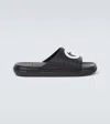 Gucci Interlocking G Sandals In Black White