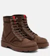 Gucci New Sherlin Gg Canvas Ankle Boots In Animal Print