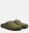 Gucci New Sol Gg Canvas Clogs In Green