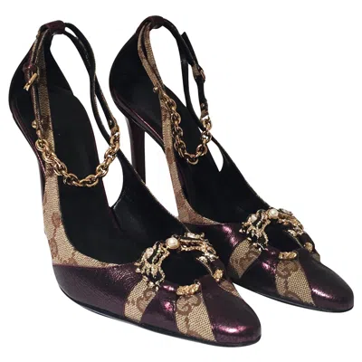 Pre-owned Gucci New Tom Ford For  Dragon Ad Runway Heels Pumps Sz 37 In Black