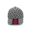 Gucci Gg Supreme Web Cap In Grey