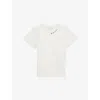 Gucci New White/mc Brand-print Crewneck Cotton-jersey T-shirt 12-24 In White