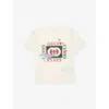 Gucci New White/mc Branded-print Cotton-jersey T-shirt 4-10 In White