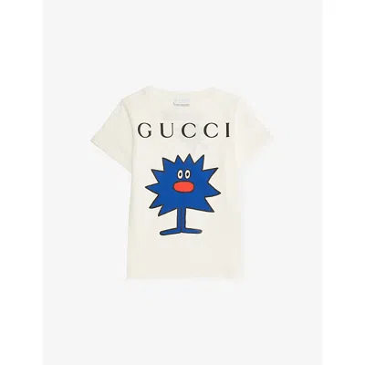 Gucci Kids' New White/mc Mr. Sneeze Graphic-print Cotton T-shirt 4-12