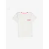 Gucci Kids' New White/red Logo-printed Short-sleeve Cotton T-shirt 4-