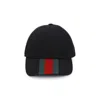 Gucci Web Band Baseball Cap In Black