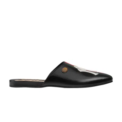 Pre-owned Gucci New York Yankees X  Princetown Slipper 'black' | Men's Size 6