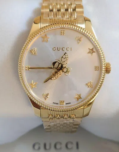 Pre-owned Gucci 【new】 Timeless Watch Bee Gold Ya1264155 Women Watch From Japan